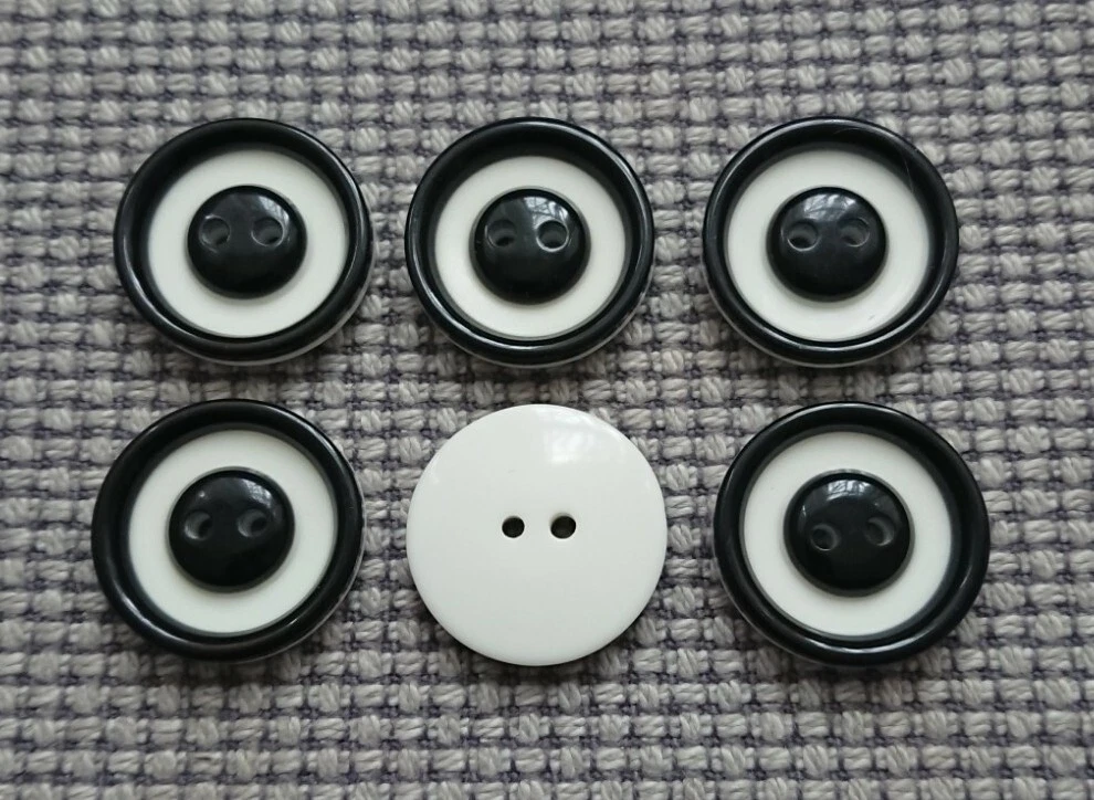 Extra large white buttons deals