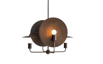 4 Light Spider Dome Style Raw Brass Handmade Chandelier Light Fixture Decor