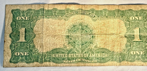 1899 $1 Silver Certificate BLACK EAGLE Teehee & Burke Circulated - Picture 4 of 5