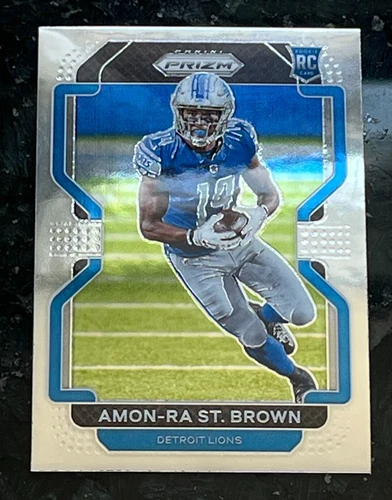 2021 Panini Prizm Amon-Ra ST. Brown RC Base Parallel Detroit Lions #358
