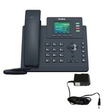IP Phone T33G Gigabit Ethernet HD Display With Power Adapter VoIP Unlocked