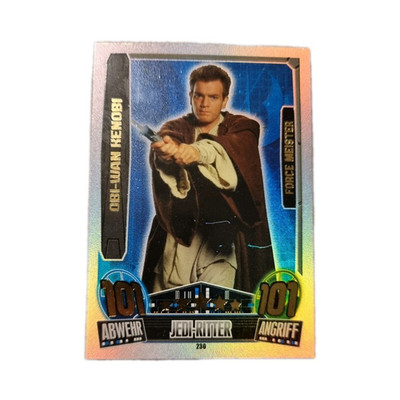 Topps Force Attax Star Wars Obi-Wan Kenobi Jedi-Ritter Karte Nr. 230 Deutsch