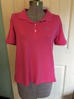Lacoste Polo Shirt Women's Large 42 Pink Short Sleeve Classic Fit