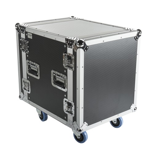 19" DD Pro Case 12HE Robustes Holzrack Rollen Butterfly-Verschlüsse - Afbeelding 1 van 8