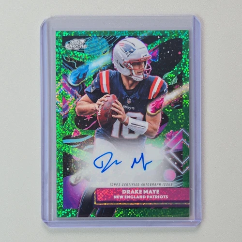 2025 Topps Chrome Drake Maye Chrome Autographs (RAW)
