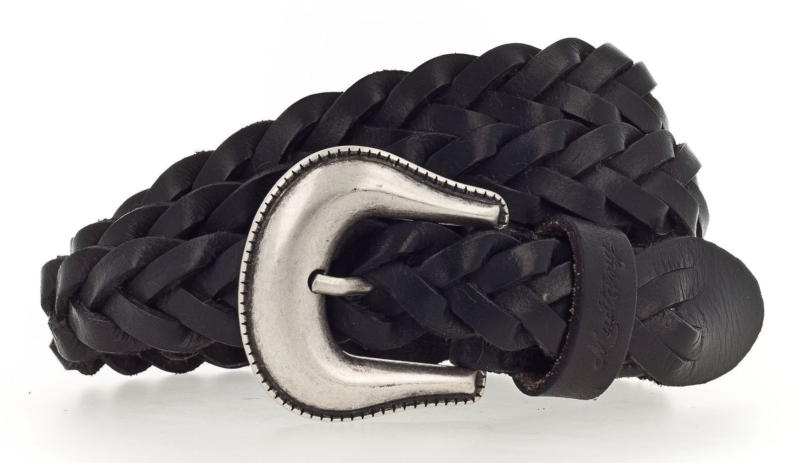 MUSTANG belt Braided Leather Belt W110 Black