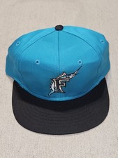 Vintage Florida Marlins Snapback Hat Cap YOUTH Boys Teal DPM Drew Pearson NWT