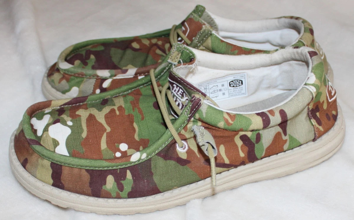 Galizio Torresi Slipper Men’s Camo Canvas Casual shoes Size US 9|42 EU Galizio Torresi 317820 V19540 Sneakers in blue, combined buy  main image 3