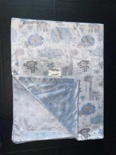 SL HOME FASHIONS BLUE RHINO GIRAFFE LION MONKEY BABY BLANKET B2