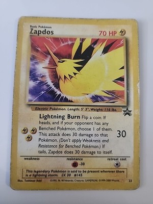 Zapdos Black Star Promo Non Holo #23 HP
