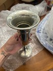Vintage Preisner Pewter Trumpet Vase, Weighted Base — photo 3