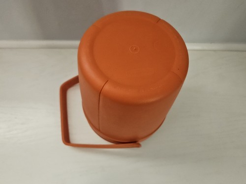 Vintage 70er Jahre klassischer Rubbermaid orange isolierter Eiskübel - Bild 9 von 10