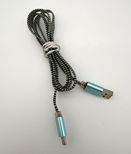 USB-A Male to USB-C Male Braided Cable Black ...
