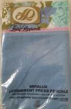 Lady Pepperell Pillowcases Blue Hydrangeas Vintage Floral NOS Percale 