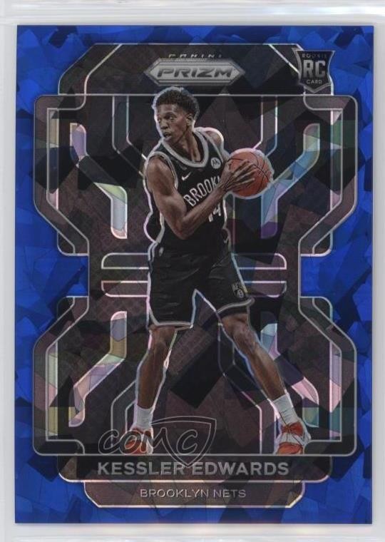 2021-22 Panini Prizm Blue Ice Prizm /125 Kessler Edwards #284 Rookie RC