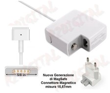 ALIMENTATORE per APPLE MACBOOK MAGSAFE 2 45W 14.8V 3.05A MAGSAFE 2 PRO 13 15 POL