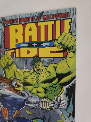 BATTLETIDE II #2 9.2 NM- 1993 DEATHS HEAD II & KILLPOWER MARVEL COMICS - Foto 4 di 11