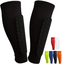 Soccer Shin Guards Shin Pads for Youth Adult, Ski Shin Guards Calf Compressio...