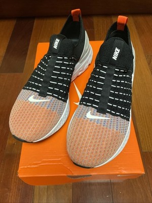 Size 8 - Nike React Phantom Run Flyknit 2 Black Team Orange