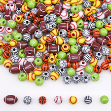 200G Mixed Sports Beads for Jewelry Making Bracelet Keychain Necklace