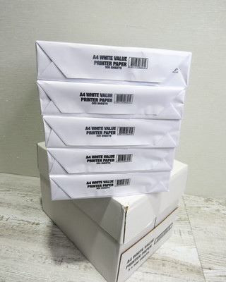 A4 Kopierer Druckerpapier 2500 Blatt 80 g/m² weiß 5 Stapel Großwert Büro Zuhause