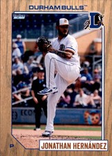 2025 Durham Bulls Choice 8 Jonathan Hernandez Memphis Tennessee NM Baseball Card