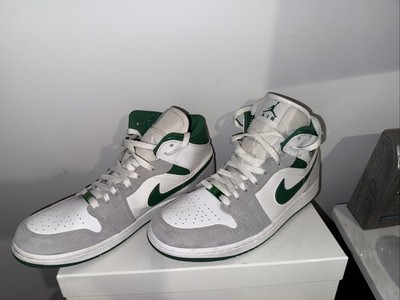 Air Jordan 1 SE Mid Grey Pine Green Size 10