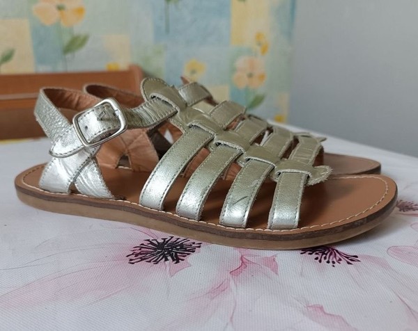 Women Mini Boden Heels Grey Leather 36