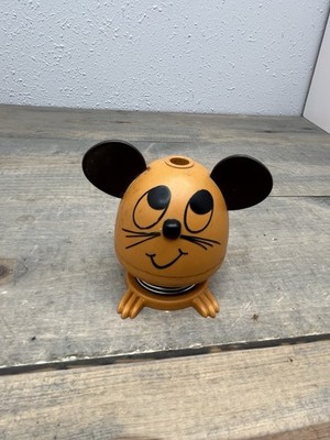 Vintage Mouse Novelty Pen Holder Spring Wobbly Movement Fun Retro GERMANY A70