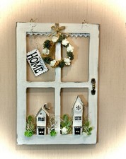 Wanddeko  Fensterrahmen klein – Frühlings/Osterdeko im Skandi Look