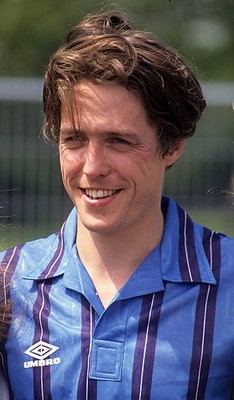 Hugh Grant during Hugh Grant at a Charity Football Event in London- Old Photo 4