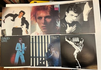 David Bowie Record Lot VGC Clean Preserved Original Owner Vintage Bowie Records