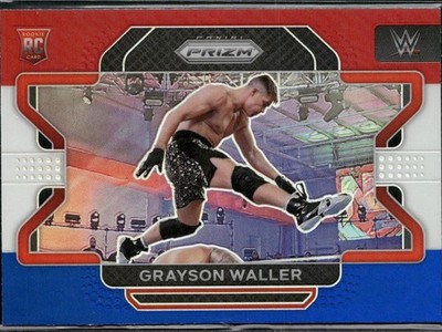 2022 Panini Prizm WWE #43 Grayson Waller Red, White and Blue