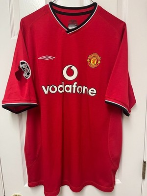 Unworn #16 Roy Keane Man United 2000/02 UCL Home Jersey Umbro XL