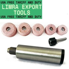 5pcs Valve Seat Grinding Stone With Sioux Holder 11/16 And Drive Ball