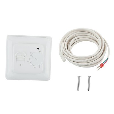 Electric UnderFloor Heating Thermostat Control Switch+ Floor Sensor-White 16A
