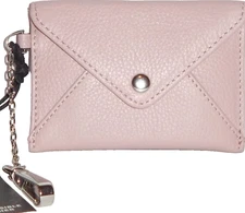 AIMEE KESTENBERG Tea Rose Leather Key Holder Case Wallet NWT