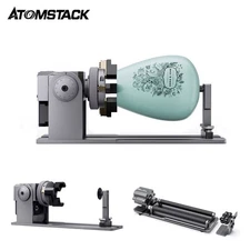 Refurbished Atomstack R1 Pro Multi-function Laser Rotary Roller w/ 3 Sets TCHM