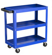 CRUIZER Carrello porta utensili officina 3 ripiani 4 ruote SC-003 - Blu