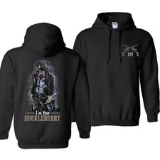   m Your Huckleberry Hoodie Two-Sided , Country Southern Western Pullover