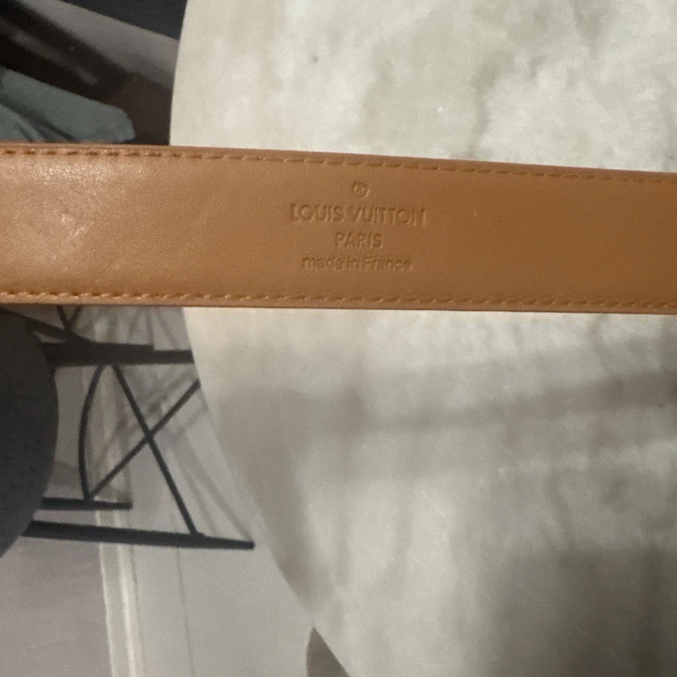 Ремень Louis Vuitton 40-42 с коричневой стальной пряжкой  - Изображение 4 из 4