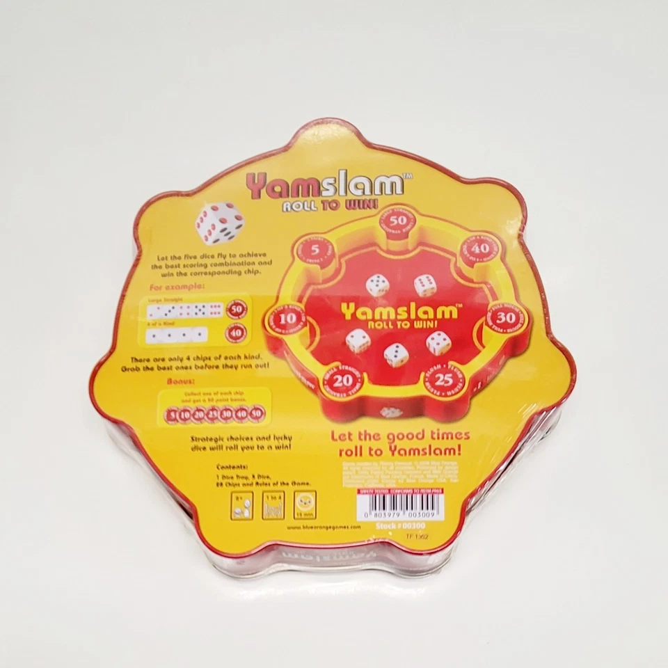 Yamslam Roll To Win Dice Game Blue Orange Ages 8+ Family Fun Board Game Sealed - Image 2 of 3