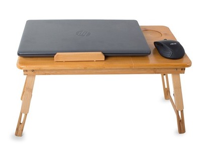 Laptoptisch Notebooktisch Betttisch Computertisch Top Notebooktisch aus Bambus