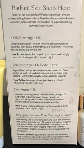 Josie Maran Radiant Skin Starts Here 4 Piece - Oil, Body Butter, Milk, Cleanser - Picture 14 of 19