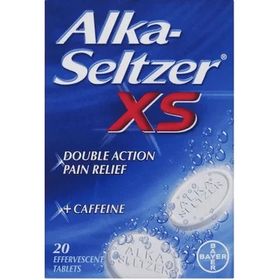 Alka-Seltzer XS - Fast & Effective Relief - Effervescent Tablets - 20