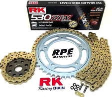 2008-24 GSX1300R Hayabusa  RK 530ZXW Gold Racing Chain and Sprockets Kit  Suzuki
