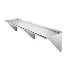 14" x 72" Stainless Steel Shelf, NSF Commercial Restaurant Kitchen Wall Shelves