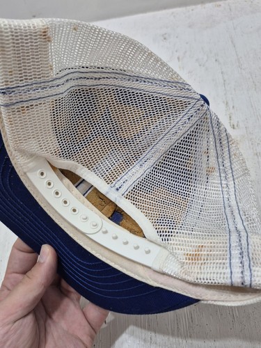 Vintage Mesh Patch Trucker Mütze Snapback Barsch Fisch Angeln Angler Sportler - Bild 3 von 4