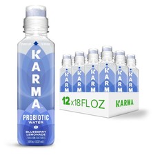 Karma Probiotic Water - 12 Pack, Blueberry 18 Fl Oz (Pack of 12),