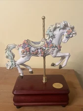 Vintage 1993 Carousel World Collection- ‘Butterfly Beauty’ Wind Up Music Box
